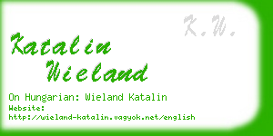 katalin wieland business card